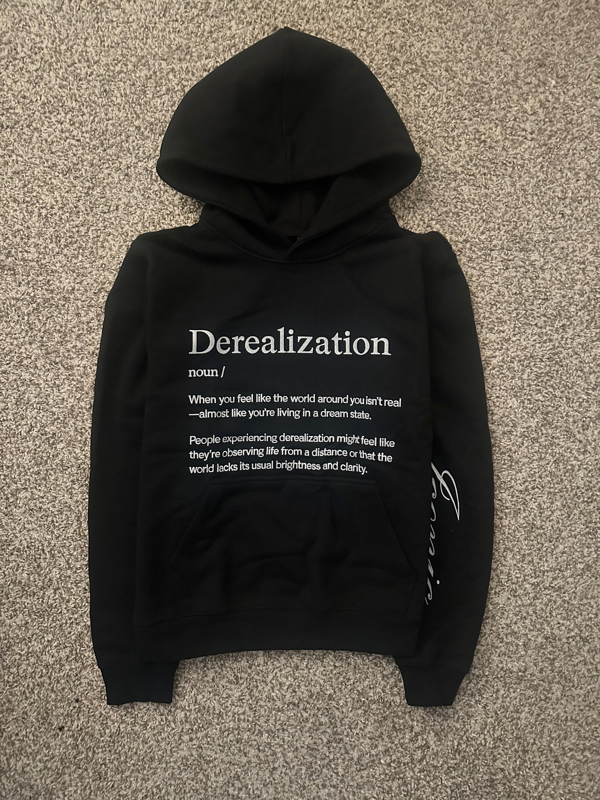 Black Derealization Hoodie