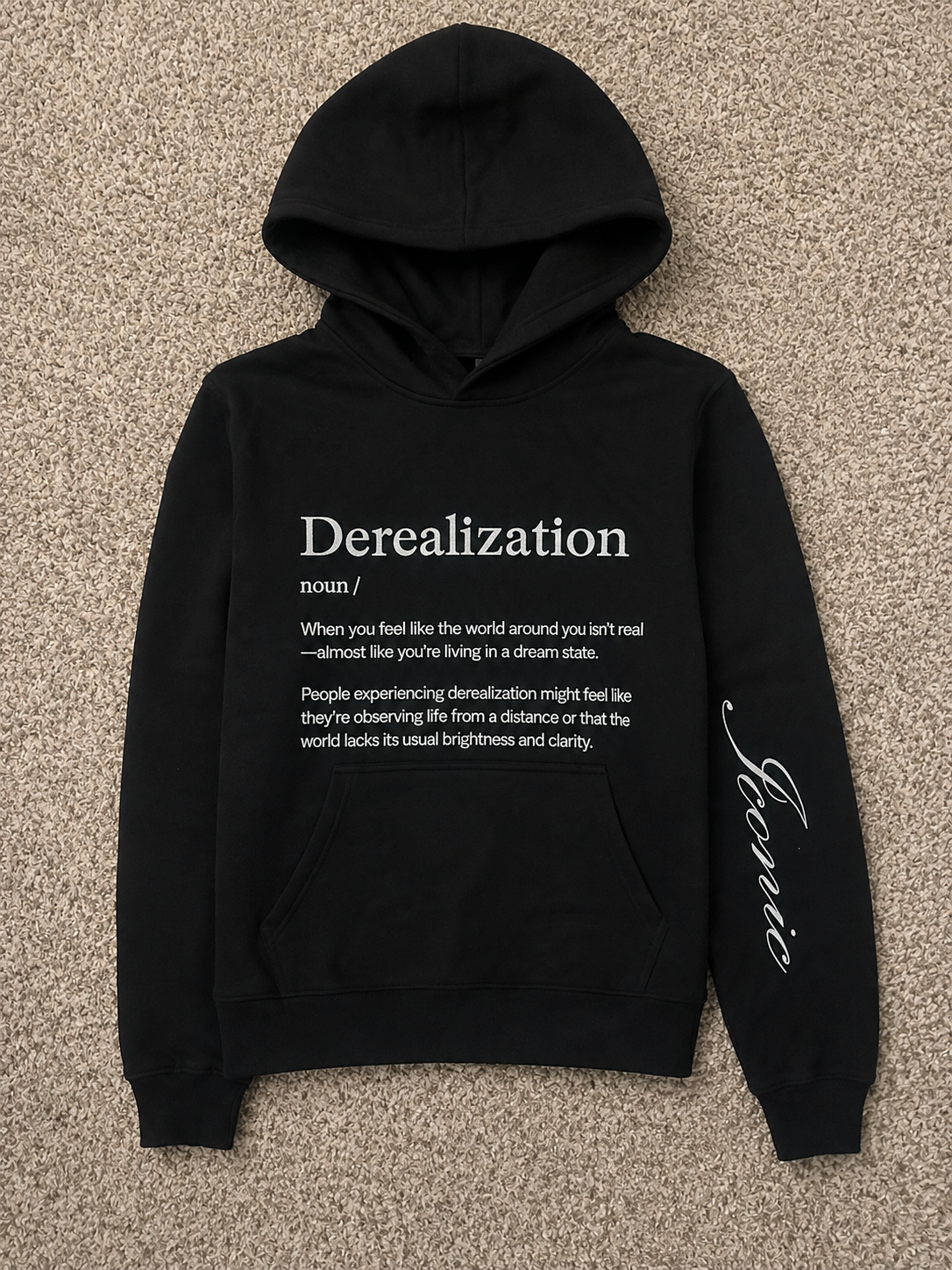 Black Derealization Hoodie